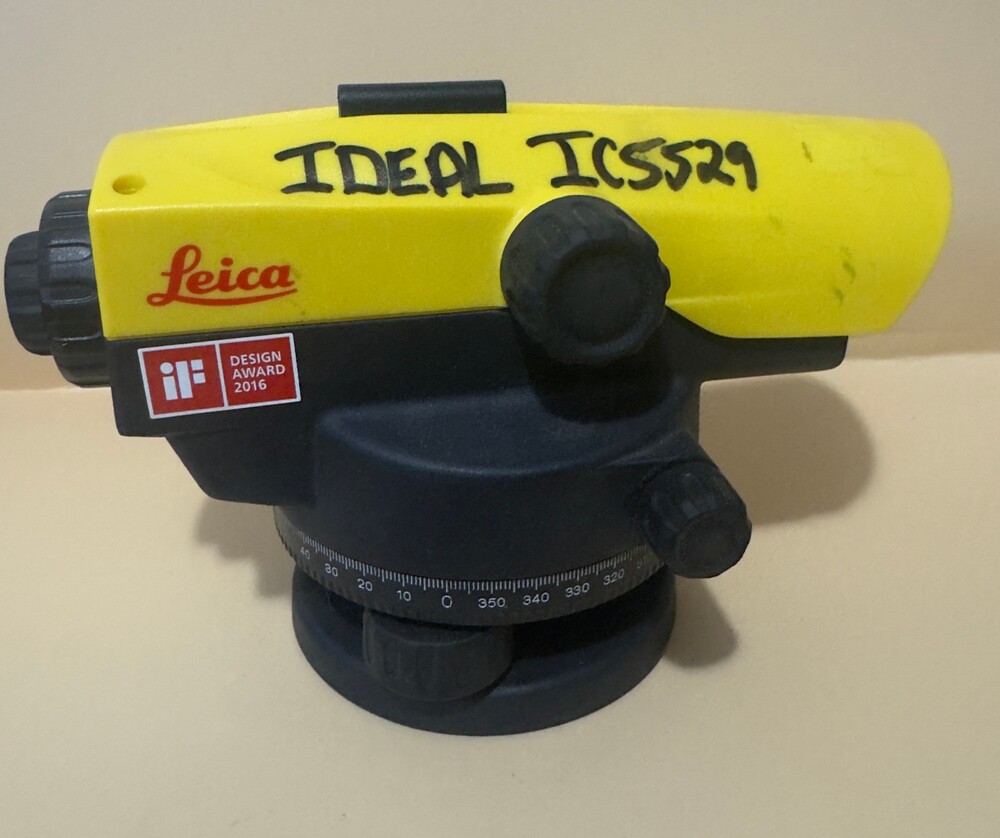 Leica Ideal IC5529 Optical Level Yellow with Carrying Case